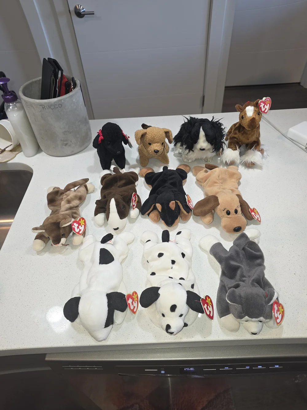 Plush toy collection, Ty Beanie Babies Dogs (set of 11)